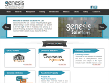 Tablet Screenshot of genesissol.in